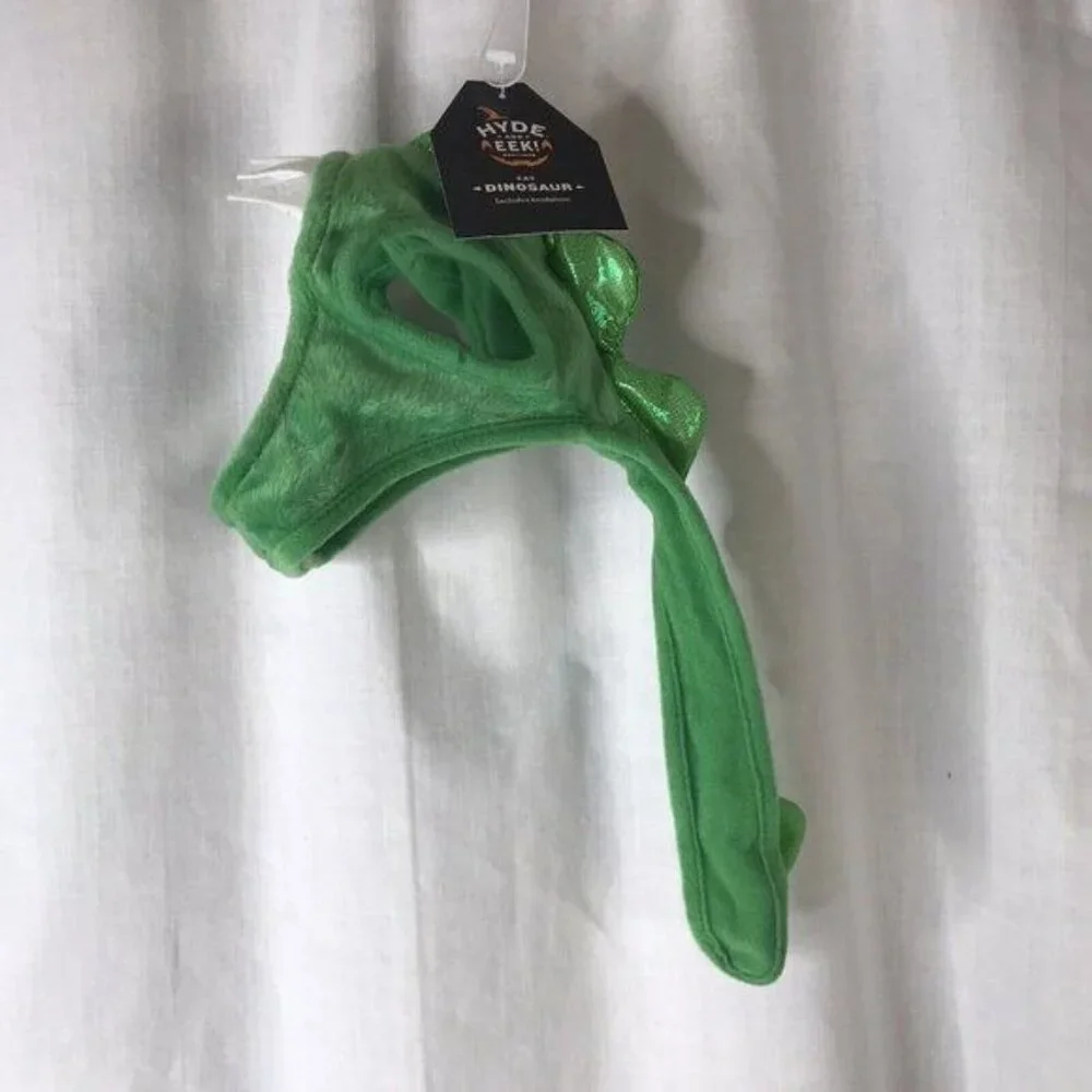 Small Cat Dog Pet Hat Dinosaur Halloween Costume One Size Headpiece New Green